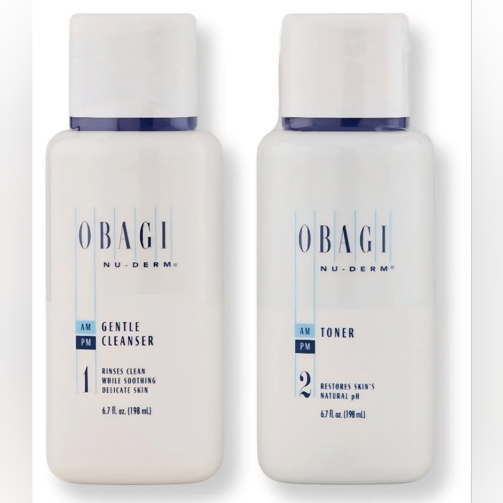 Obagi Nu-Derm Gentle Cleanser & Toner Duo New
